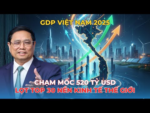 GDP Việt Nam 2025 Cán Mốc 520 Tỷ USD | Việt Nam Chính Thức Vào Top 30 Thế Giới