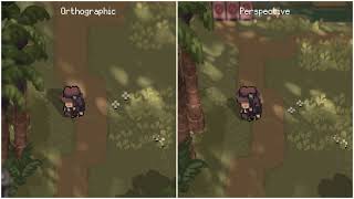 Orthographic vs Perspective — which one actually gives a better hook for a 2.5D pixel art game?