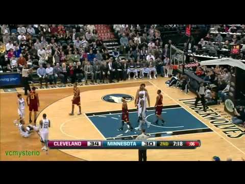 Derrick Williams 12pts vs Cavaliers (01.06.2012)- Alley Oops from Ricky Rubio