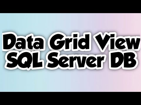 Visual Basic Tutorials Load Data Into Datagridview From Sql Server Database