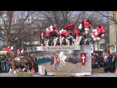Gli Scudieri del Castello carro da getto - Carnevale Ivrea 2017