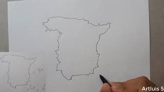 ¿Cómo dibujar el MAPA DE ESPAÑA | HD