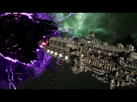 Imperial Navy vs Craftworld Aeldari - Skalgrim Mod - Massive Battle - Battlefleet Gothic Armada 2