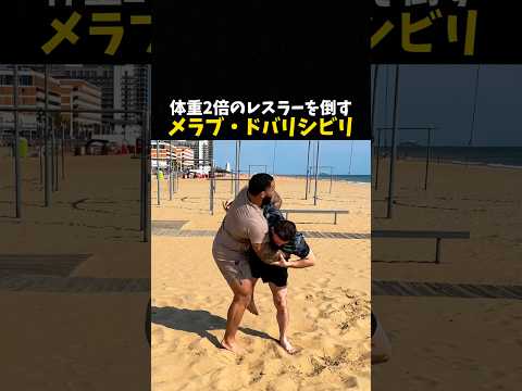 体重2倍のレスラーを倒すメラブ・ドバリシビリ #mma #格闘技 #レスリング #ufc