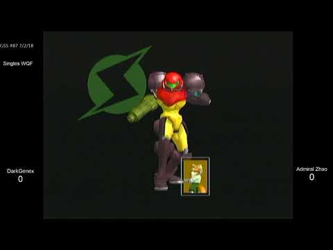 GSS 87 SSBM - DarkGenex (Fox) vs. Admiral Zhao (Samus) - Melee WQF