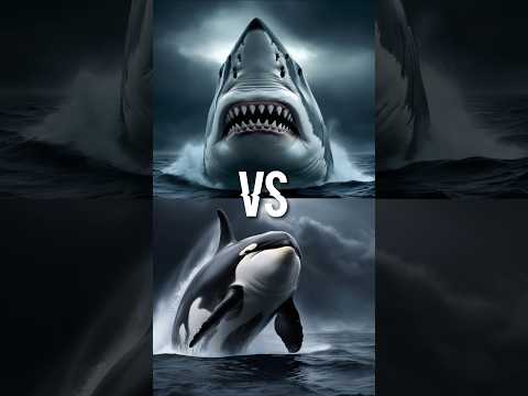 Great White Shark vs Marine animals vs Orca  #animal #seaanimals  #wildlife #orca #shark #whale