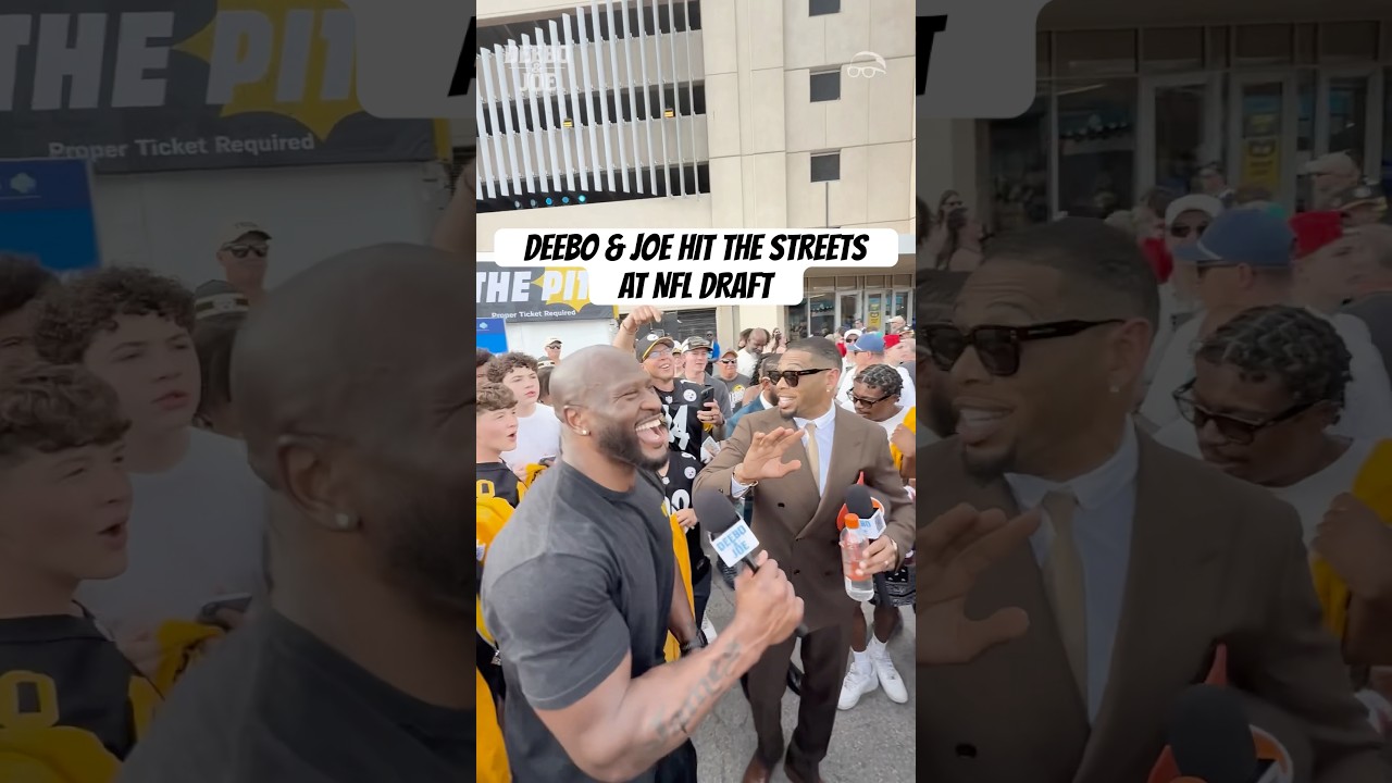 Deebo and Joe hitting the streets of Pittsburgh at the #NFLDraft #DeeboAndJoe
