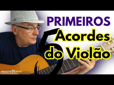 🎸How to make the FIRST 5 CHORDS ON THE GUITAR and play several SONGS | Arranger Marcony🎵