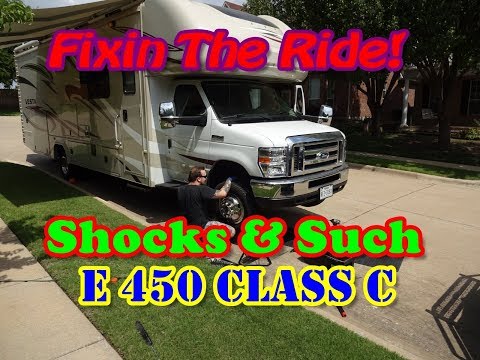 Installing New Bilstein Shocks On 2018 E-450 Class C Holiday Rambler Vesta Motorhome