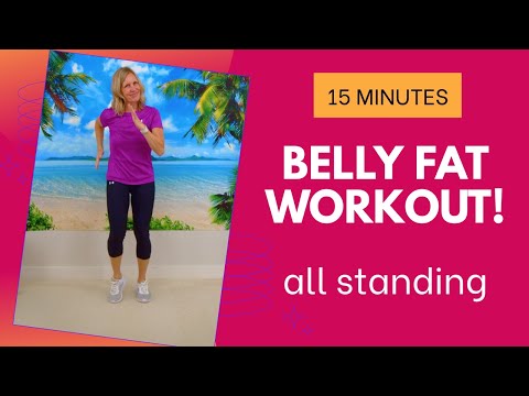 Walk Off Belly Fat! 15-Min Standing Abs + Cardio Workout