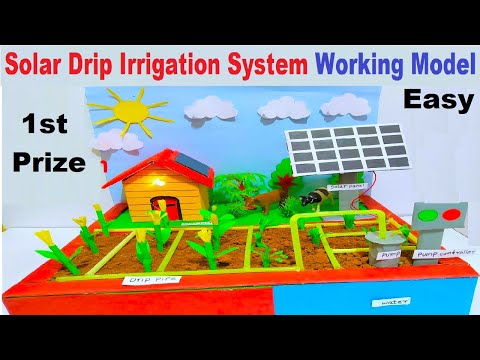 solar energy power drip irrigation systems model making eco friendly howtofunda solar panel