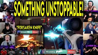Valorant Streamers React To PRX Something UNREAL OP 4k & f0rsakeN KNIFING Brawk In Masters Santiago