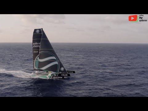 SAILING   | ⛵🚁  "Sail of Change" maxi-trimaran géant - TV Quiberon SAILING