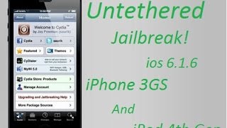 How to Untethered Jailbreak iPhone 3GS ios 6.1.6