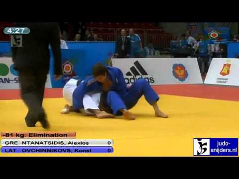 Judo 2012 European Championship Chelyabinsk: Ntanatsidis (GRE) - Ovchinnikovs (LAT) [-81kg]