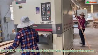 MÁY CHÀ NHÁM VENEER WOODMASTER 1m3 ( 1300mm) Bàn giao tại Cty Veneer Tấn Phát - Bình Dương