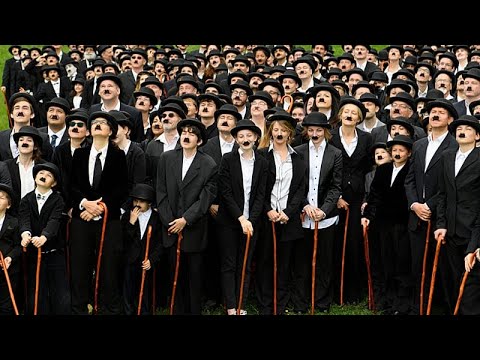 Video Thumbnail: Hundreds dressed as Charlie Chaplin attempt world record in Switzerland