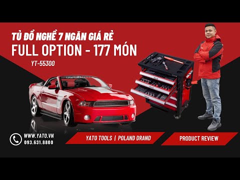 YATO dirbtuvių spintelė + 177 vnt. įrankiai video