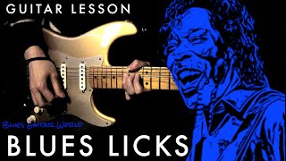 How to play - Buddy Guy style Blues Licks | Guitar Lesson | I Can’t Quit You Baby