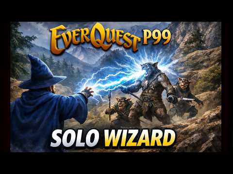 EverQuest P99 SOLO WIZARD Ding Lvl 18 Stonebrunt Mountains chill easy exp camp EQ Project1999