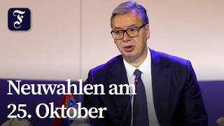 Serbiens Präsident Vucic löst Parlament auf
