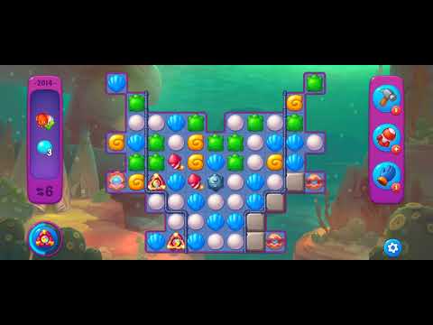 Fishdom Super Hard Level 2014 (with full seashell [Super Lightning] & double bomb) @choraelmin