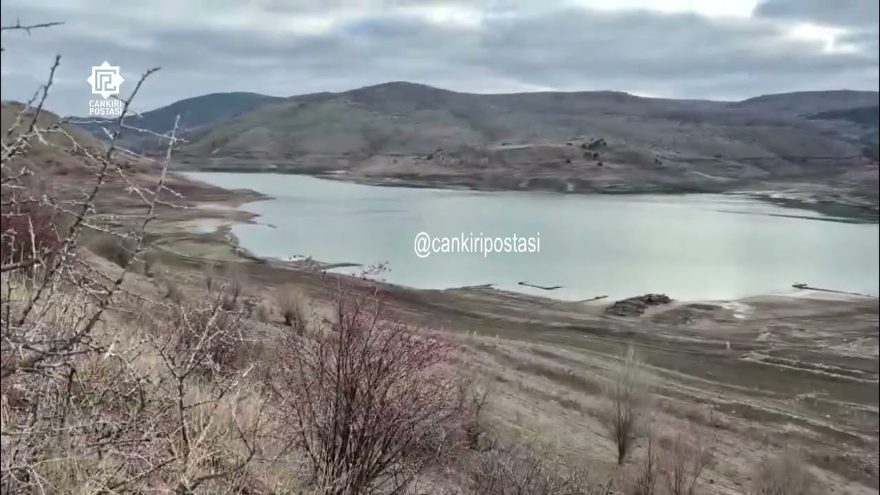 Güldürcek Barajı’nda çekilmeyle eski Köy kalıntıları ortaya çıktı