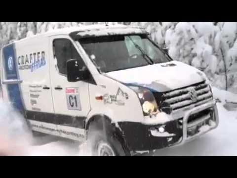 Volkswagen Crafter 4x4 offroad in snow
