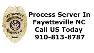 preview picture of video 'Process Server Fayetteville NC Call 910-813-8787'