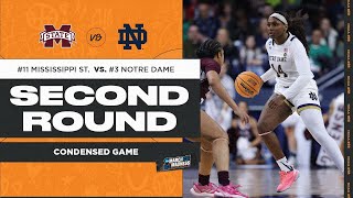 Notre Dame vs. Mississippi State - Second Round NCAA tournament extended highlights