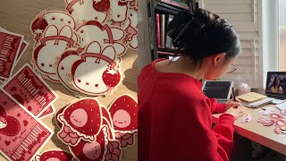 🍓 how i grew my small sticker business in 9 months! ✨
