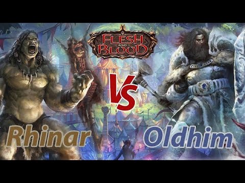 Rhinar vs. Oldhim - Armory Match: Blitz Flesh and Blood TCG Gameplay