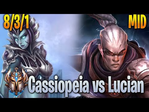 Cassiopeia vs Lucian Mid - NA Challenger