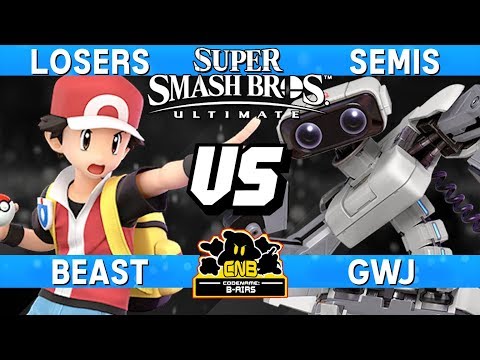 Smash Ultimate Tournament Losers Semis - Beast (PT) vs GwJ (ROB) - CNB 191
