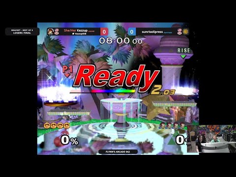 Flynn's Arcade 042 Losers Finals - Kezzup (Ice Climbers) Vs.  sunriseXpress (Ganondorf) SSBU MELEE