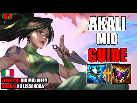 AKALI MID SPIEGATA BENE 🔥 | Guida Completa ITA su Combo, Macro e 1v9 – League of Legends #01