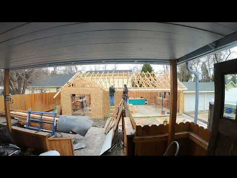 2023-06-21 Garage Construction (time lapse)