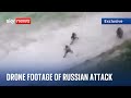War in Ukraine: Drone footage shows Russian troops' movement on the frontline