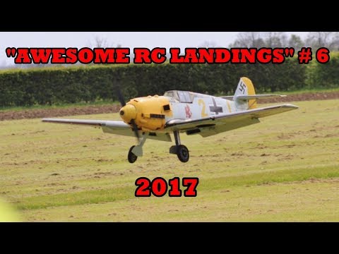 "AWESOME RC LANDINGS" - WW2 FIGHTERS LANDING COMPILATION # 6 - 2017