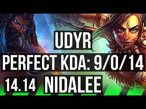 UDYR vs NIDALEE (JGL) | 9/0/14, Rank 4 Udyr, 2600+ games, Legendary | VN Challenger | 14.14