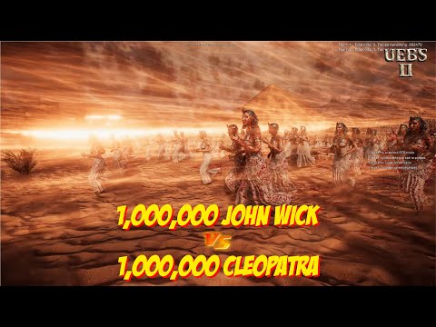 CLEOPATRA CHASE ARMED TOURISTS FROM PYRAMID SITE | Ultimate Epic Battle Simulator 2 | UEBS2