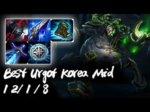 Best Urgot Korea Mid vs Aurelion Sol | Korea High Elo Replays
