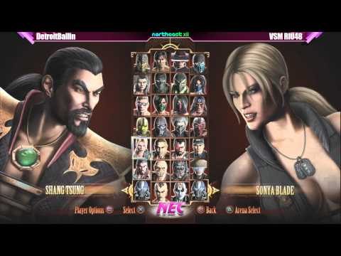 MK9 vVv CD Jr. vs vVv Reo & DetroitBallin vs VSM RIU48 - NEC XII Tournament