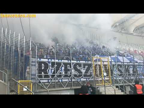 ŁKS Łódź - STAL RZESZÓW (12.03.2023) doping i piro
