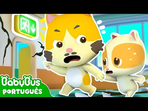 Capa de Corre! Terremoto! | Segurança Infantil | A Família dos Gatinhos | Músicas Infantis | BabyBus