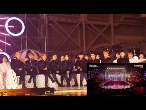 161119 EXO reaction to TWICE Cheer Up/TT @ MMA 2016