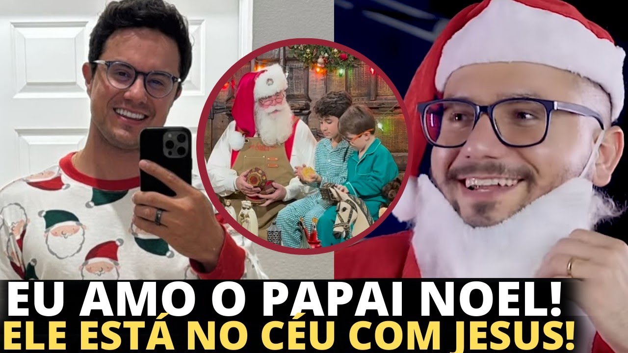 Yago Martins diz que Papai Noel existiu e era pastor/Deive Leonardo leva filhos pra verem Papai Noel