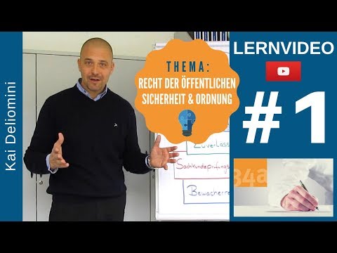 34a-Prüfung: Das Recht der öffentlichen Sicherheit und Ordnung