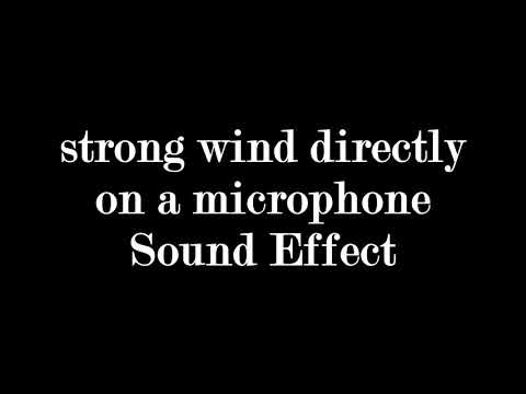 strong wind directly on a microphone Sound Effect - YouTube