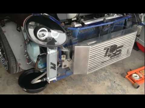 SRT-4 with mishimoto Universal Oil Cooler Kit..Team TOS